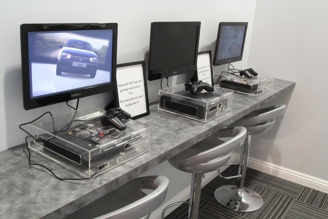 Kid's video game area
