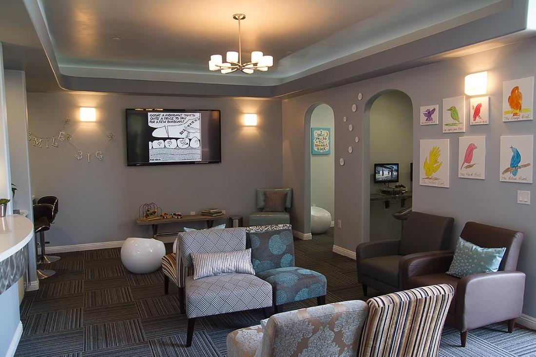 Waiting room at All Smiles Kids Orthodontics and Children's Dentistry